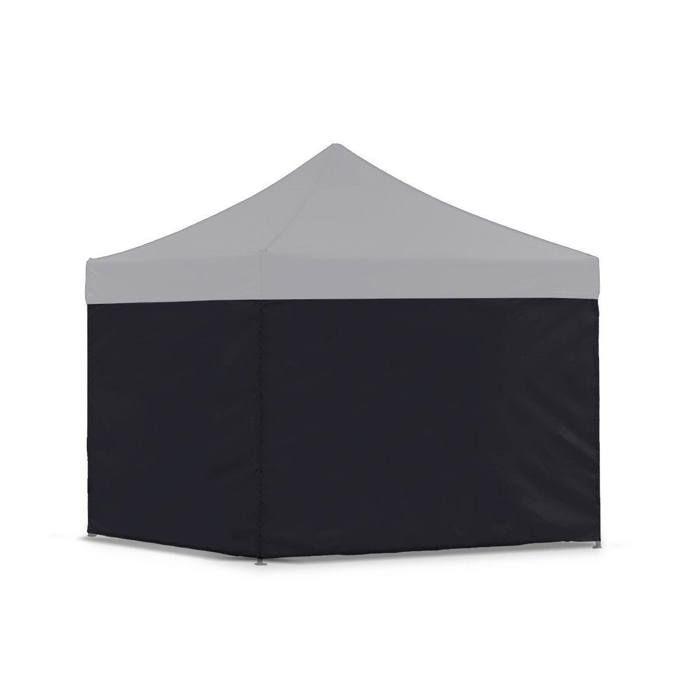Faltpavillon - Tourtecs 3x3m - Schwarz - Wasserdicht - UV-beständig