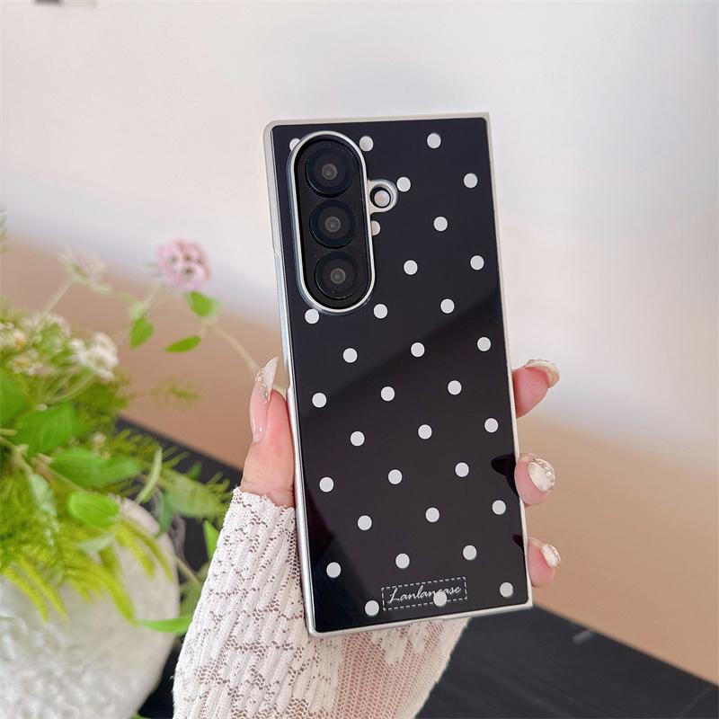 New 2026 Cute Kawaii Polka Dot Phone Case For Samsung Galaxy Z Fold 7 6 5 Foldable Shockproof Protective Cover For Girls