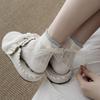 Women's Summer Thin Mesh Lace Bow Ankle Socks - Sweet Lolita Style