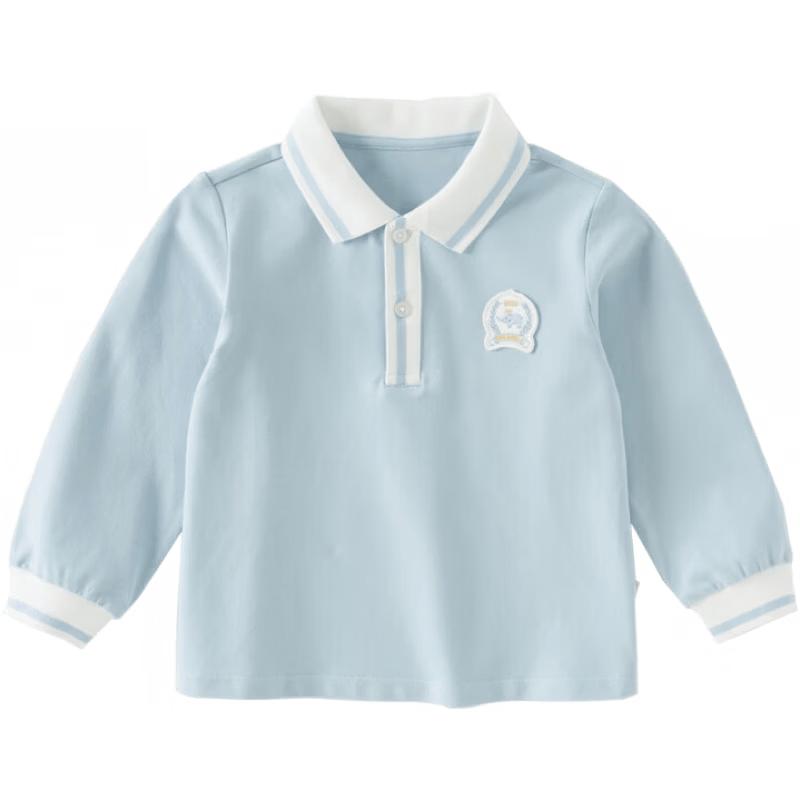 DAVE & BELLA Boys' Long-Sleeve Polo T-shirt