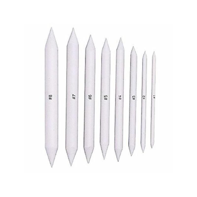 6/8/12Pcs Double Head Durable Art Drawing Tool Pastel New Blending Smudge Tortillon Material Sketching Paper Pencil