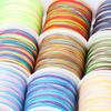 Nylon DIY Chinese Knot Jewelry Making Bracelet Rainbow Rope Braided String Thread Cord Macrame Cord