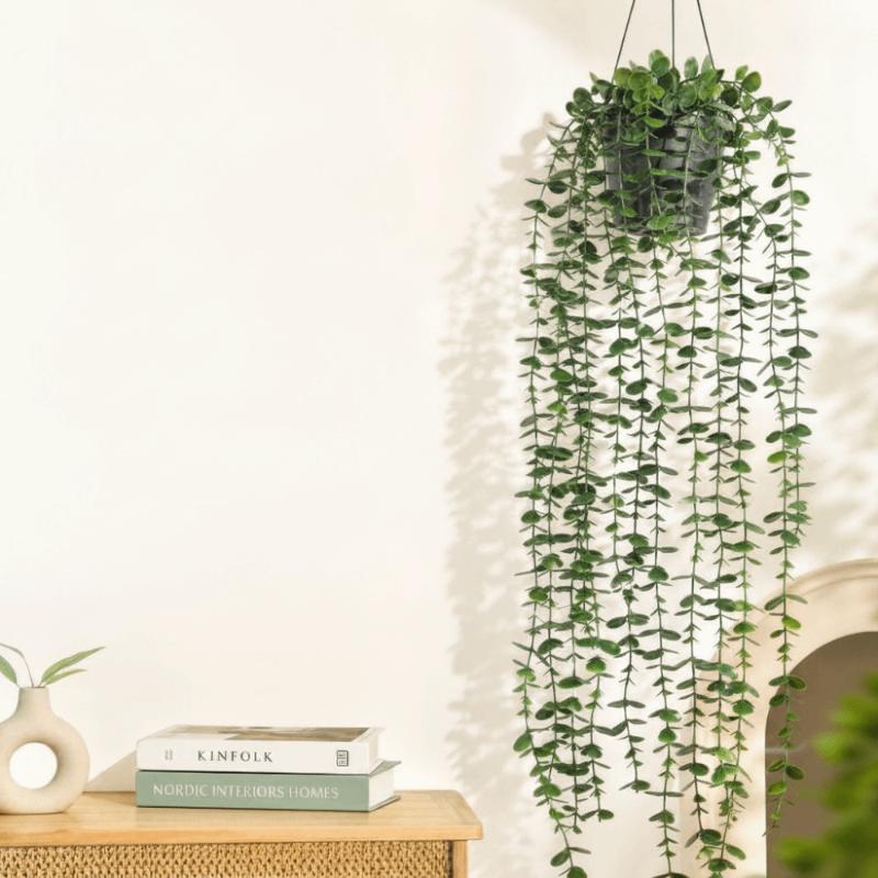 Hedera Artificial Plant In A Pot A Vibrant Fake Plant For Balcony And Bedroom Decoration Pea Pod Vine Hanging Pot Decoration