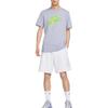 Nike T Shirts Men's Gray Crew Neck Moderate FB9820-519