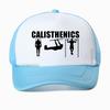 Calisthenics Mesh Breathable Trucker Hat Unisex Summer Harajuku Pop Bodybuilding Sports Baseball Cap Fashion Print Dad Cap