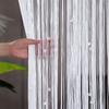 Solid Color Door Curtain Shiny Tassel Window Curtain Retro Crystal Beads String Curtain  Home Decor