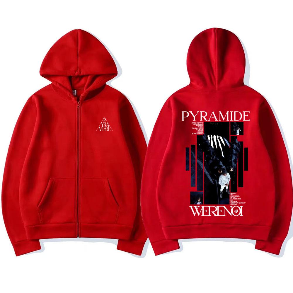 Rapper WeRenoi Pyramide Album Merch Zipper Hoodies Men Women Fashion Pop Music Jacket Fleece Cotton Sweatshirt