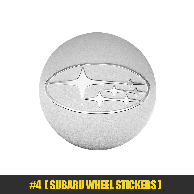For Subaru Impreza Legacy WRX STI BRZ Forester Ascent Outback Crosstrek 4Pcs Car Wheel Center Covers Auto Emblem Stickers yu0