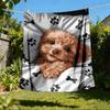 1pc Poodle Blanket Outdoor Soft Polyester Flannel Throw Blanket Versatile for All Seasons , Soft , Cozy , Warm All Season Quilted Throw ,