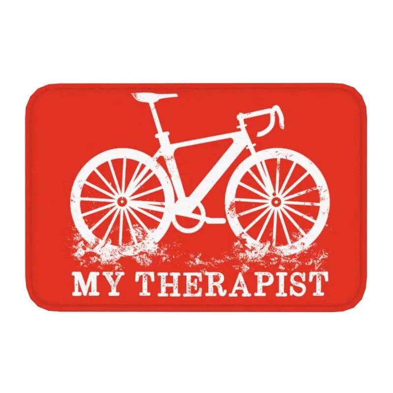 Personalized Bicycle Bike Riders Doormat Mat Anti-Slip Bicycling Cyclist MTB Mountain Biking Kitchen Bath Toilet Rug Carpet
