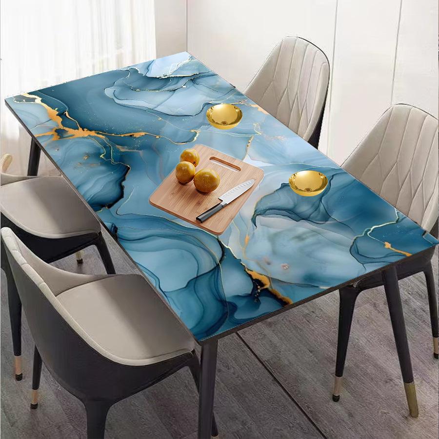 40cm Self-Adhesive Marble Film Oil-Proof Heat-Resistant Kitchen Wall Stickers for Cabinet Home Renovation Decorative Wallpaper