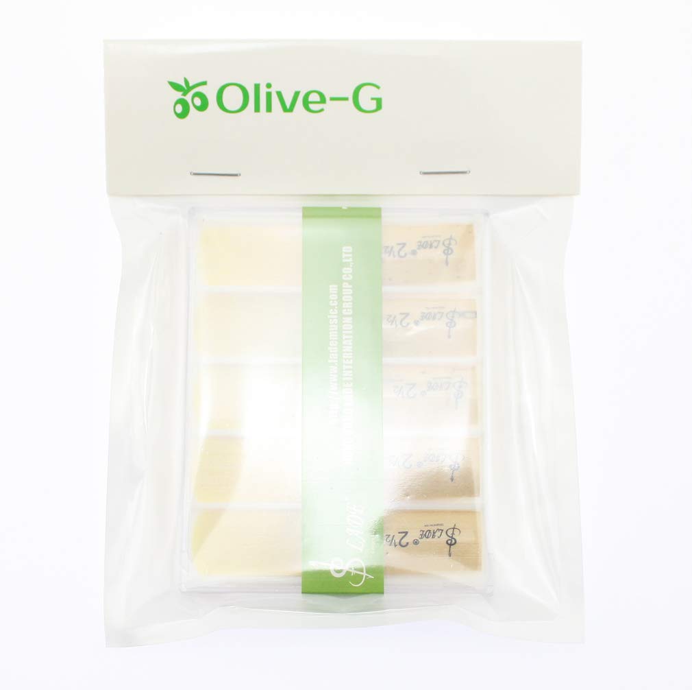 Olive-G Altsaxophonblatt 2.5 10er Pack mit Etui