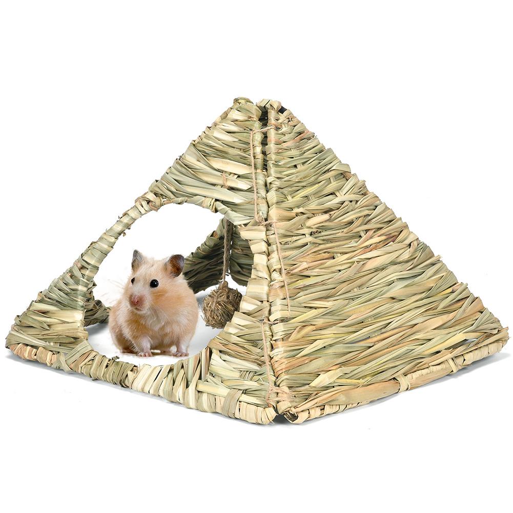 Rabbit Grass House Hand Woven Natural Grass Bedding Baby Rabbit Hideaway Hut