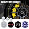 VW 4PCS 60/63/68MM Car Wheel Center Hubcaps Accessories For VW Golf Polo Tiguan T5 Passat B8 T-roc T6 Touran GTI Rline