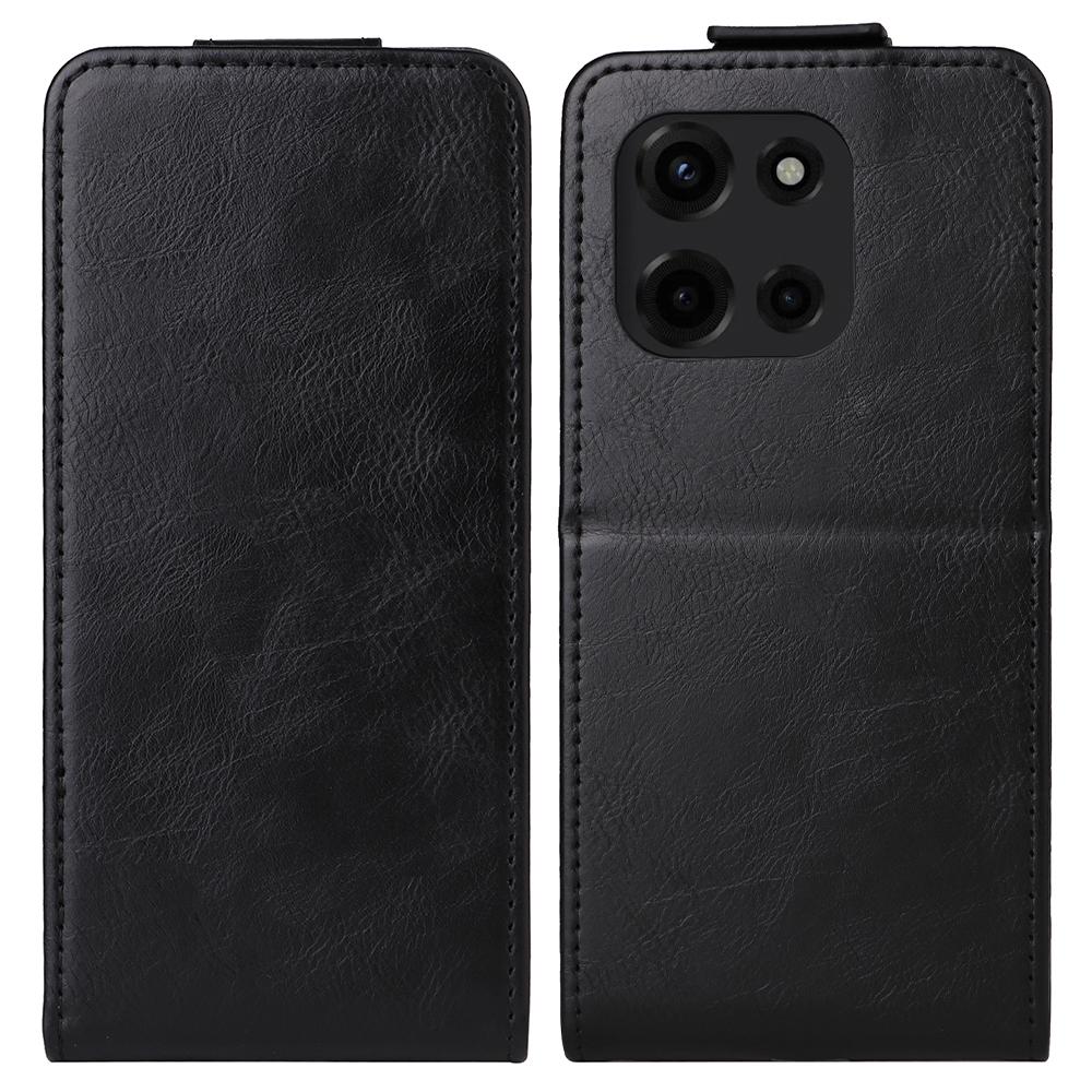 

Для Motorola Edge (2025) 5G Чохол-підставка Магнітна застібка Вертикальний відкид Шкіряний чохол для телефону з тримачем для карток Black