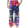Men's Flannel Pocket Casual Pants, Printed Pocket Casual Pants, Home Sleeping Pants