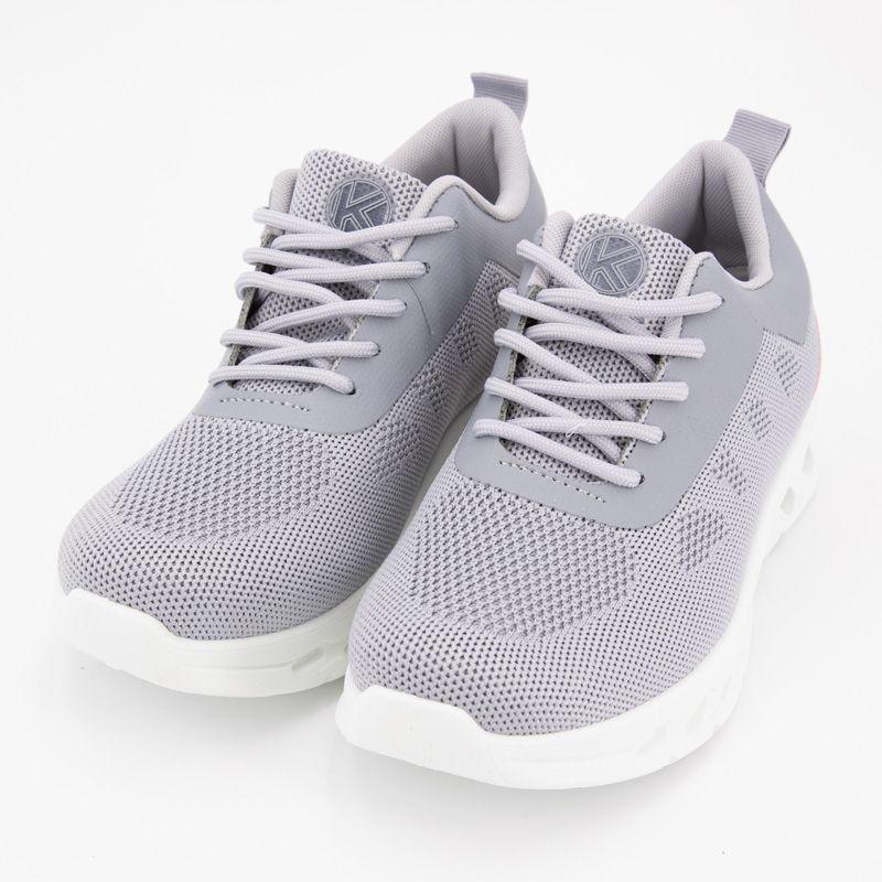 Baskets toile à lacets bi color semelle à motif Femme KELARA