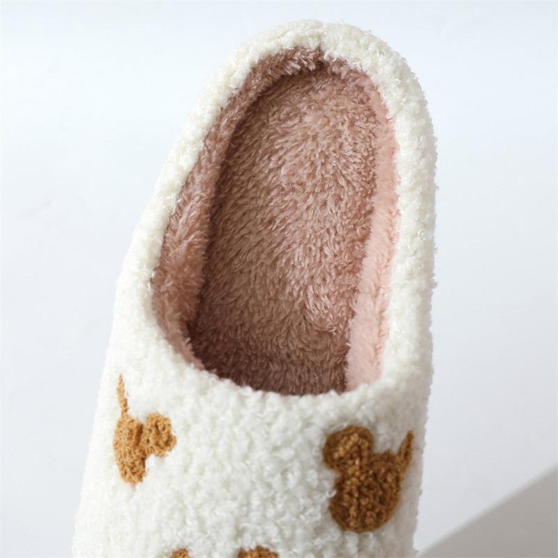 Cartoon Cotton Slippers Women Indoor Non-slip Home Slippers