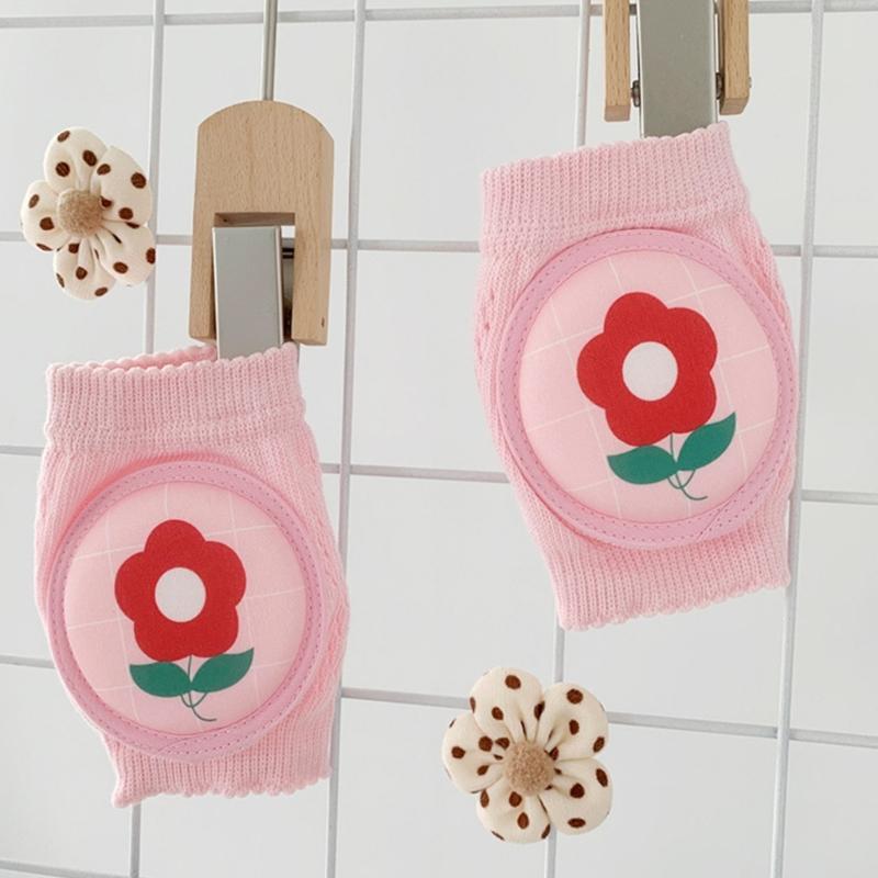 CartoonKleinkind Baby Knieschoner Elastische Krabbel Ellbogenpolster Kleinkinder Knieschützer Atmungsaktives Sicherheits-Kniepolster