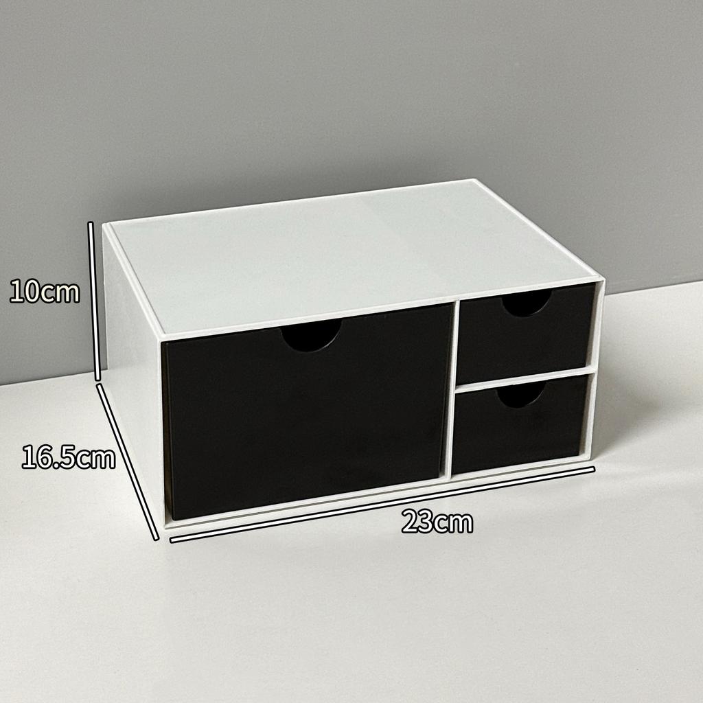 Desktop Cosmetic Organizer Case Set Table Makeup Storage Box Organizer Drawer Storage Box Desk Stationery Storage Rack Plastic