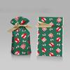 10 Pieces of Christmas Gift Cartoon Bag Gift Box Candy Biscuit Bag Decoration Christmas Party Gift Bag Birthday Party