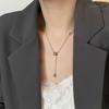 Titanium Steel Non-fading Tassel Pendant Necklace - Women's Japanese & Korean Style Clavicle Jewelry