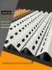 Versatile Thickened Angle Steel Shelf Bracket with Hole-Punched Design for Multi-layer Storage