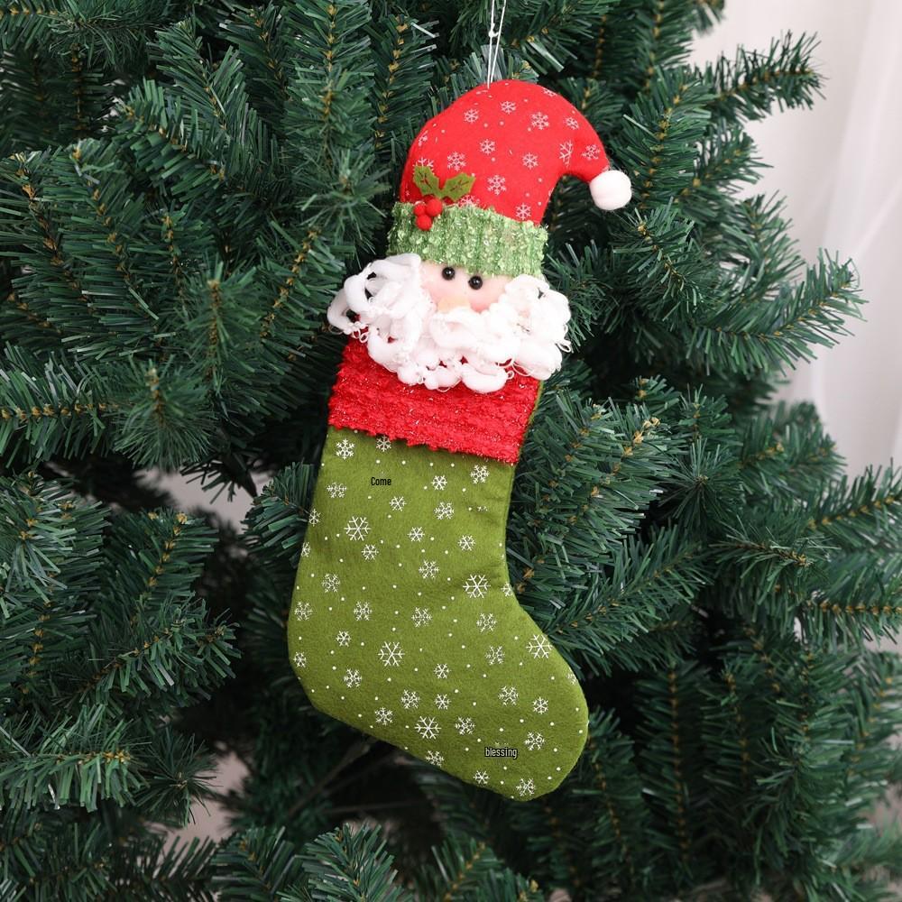 Santa Claus & Snowman Christmas Stockings - Festive Décor