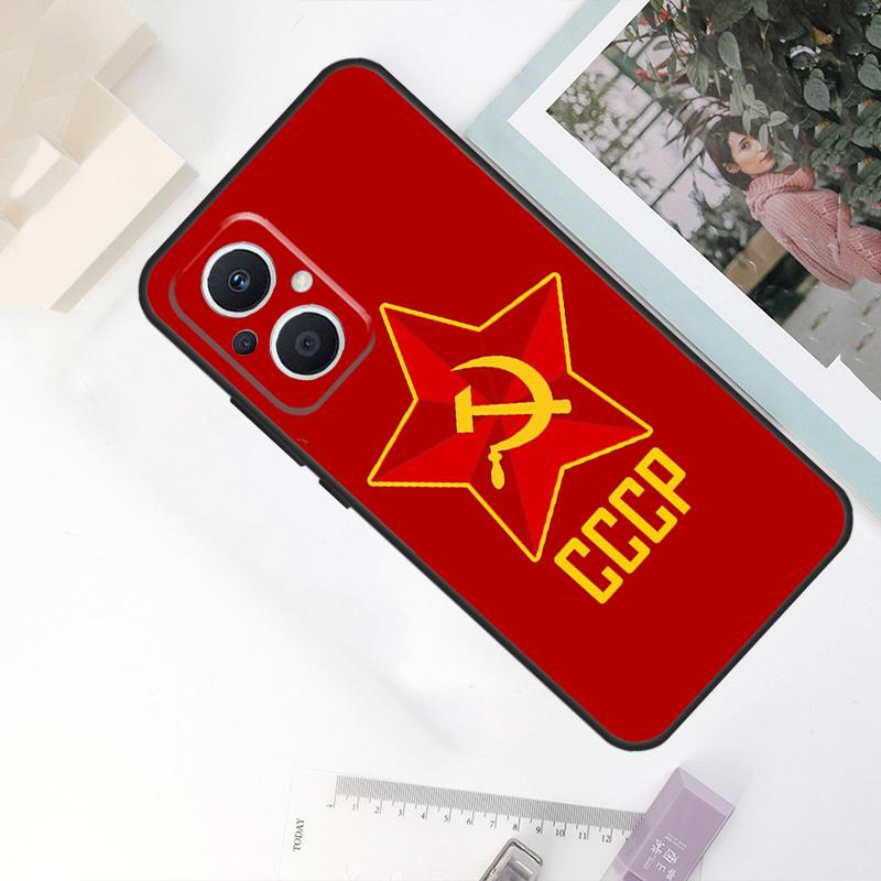 CCCP Soviet Union Russia Case For OPPO Reno 11F 10 Pro 4 5 6 7 8 Lite 4Z 5Z 8T OPPO Find X5 X6 Pro X2 X3 Neo Cover