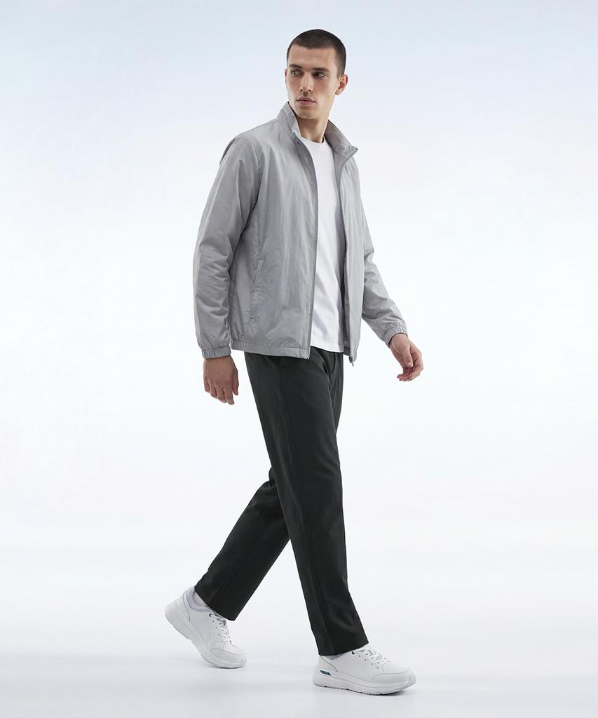 Baellob Plain Comfortable Tapered Pants Charcoal
