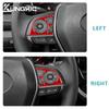 Real Soft Carbon Fiber Sticker For Toyota Camry 2018 2019 2020 2025 2025 For Avalon 2019-2025 LHD Car Steering Wheel Button Trim