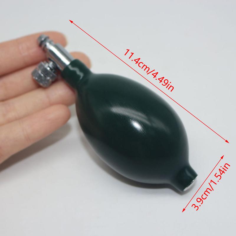 

Dark Green Inflatable Bulb Pump For Sphygmomanometer With Metal Valve, Handheld Design