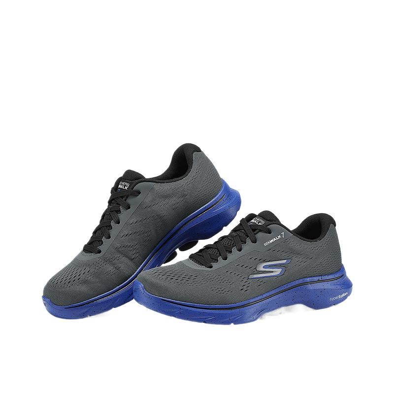 Skechers Go Walk Scarpe da Ginnastica Basse Comode con Fascia da Avvolgimento Uomo sneaker Grigio Blu 216639-CCBL