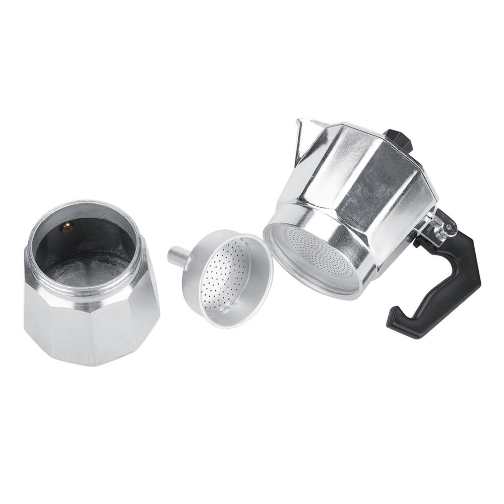 Aluminum Moka Pot 2 Cup Size Italian Coffee Maker Stovetop Coffee Percolator  Cafe Brewing