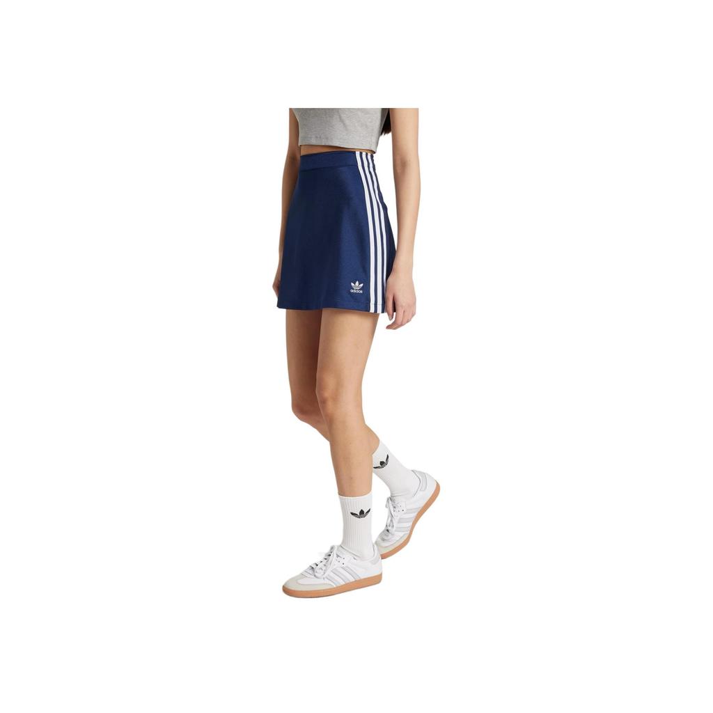 Adidas Originals Women Adicolor 3 Stripes Mini Skirt Night Indigo JD0283