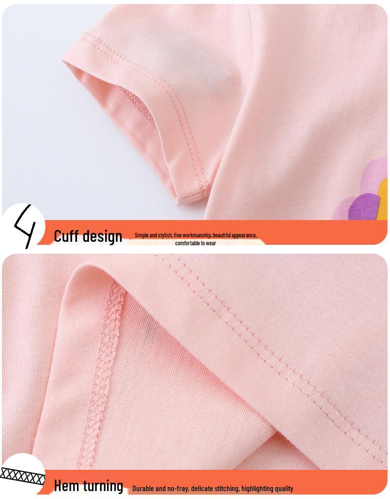 2026 Summer Kids’ Clothing: Girls' Short Sleeve T-shirt for Babies & Toddlers