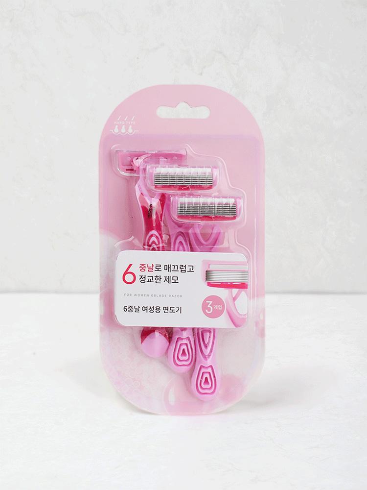 Women s 6-Blade Disposable Razors (3-Pack) 1ea