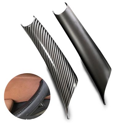 For BMW X5 X6 E70 E71 F15 F16 Car Interior Door Pull Handle Protective Cover Carbon Fiber Texture