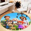 Cocomelon Printed Round Rug Carpet Chair Rug Area Rug Entryway Doormats,for Office Chair Living Room Bedroom Kitchen Room.
