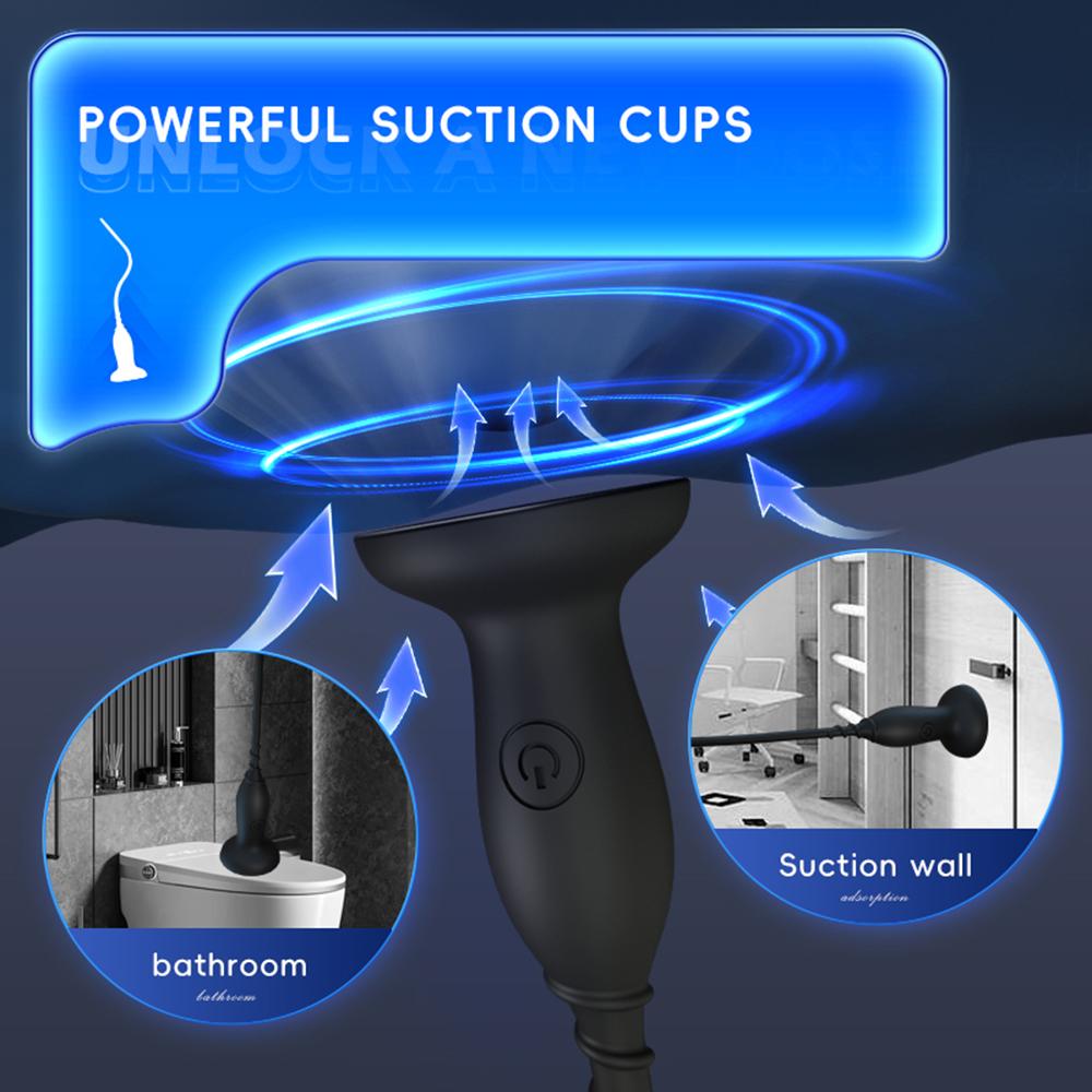 Soft Silicone Horse Eye Stick with Strong Suction Cup Urethral Dilation Stimulator Prostate Massage Men Masturbation Sex Toys