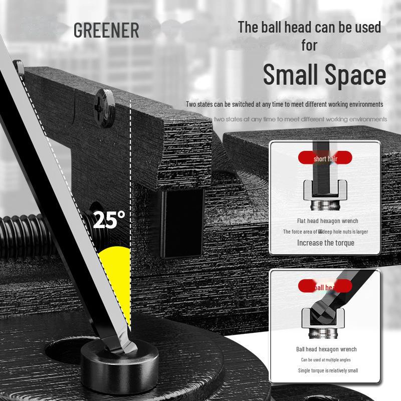 Green Forest Universal Hexagonal Wrench & Screwdriver Set