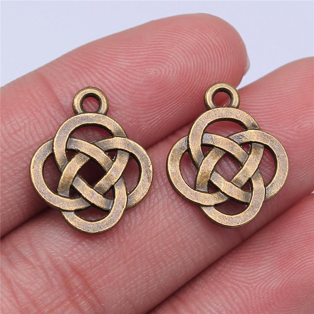 20pcs Chinese Knot Charms For Jewelry Making Chinese Style Lucky Knot Charms For Jewelry Making