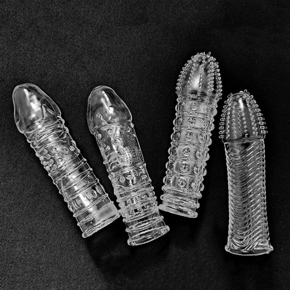 MELEON Penis Extension Sleeves Sex Toys For Men Delay Ejaculation Reusable