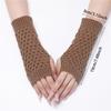 Short Men's and Women's Knitted Warm Half Finger Open Finger Arm Sleeve
