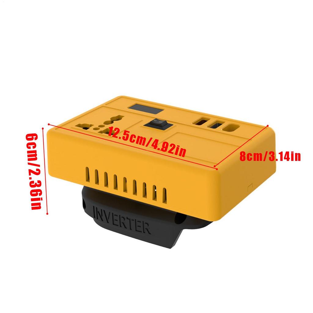 Battery Inverter For Electric Tool Power Station Generator 21V To 200-220V Inverter Phone Charger For Home Backup Travel Outdoor