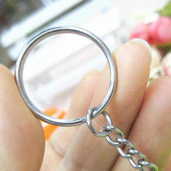 Key Ring Soft Lovely Flocking Mini Sport Ball Tennis Keychain for Kids