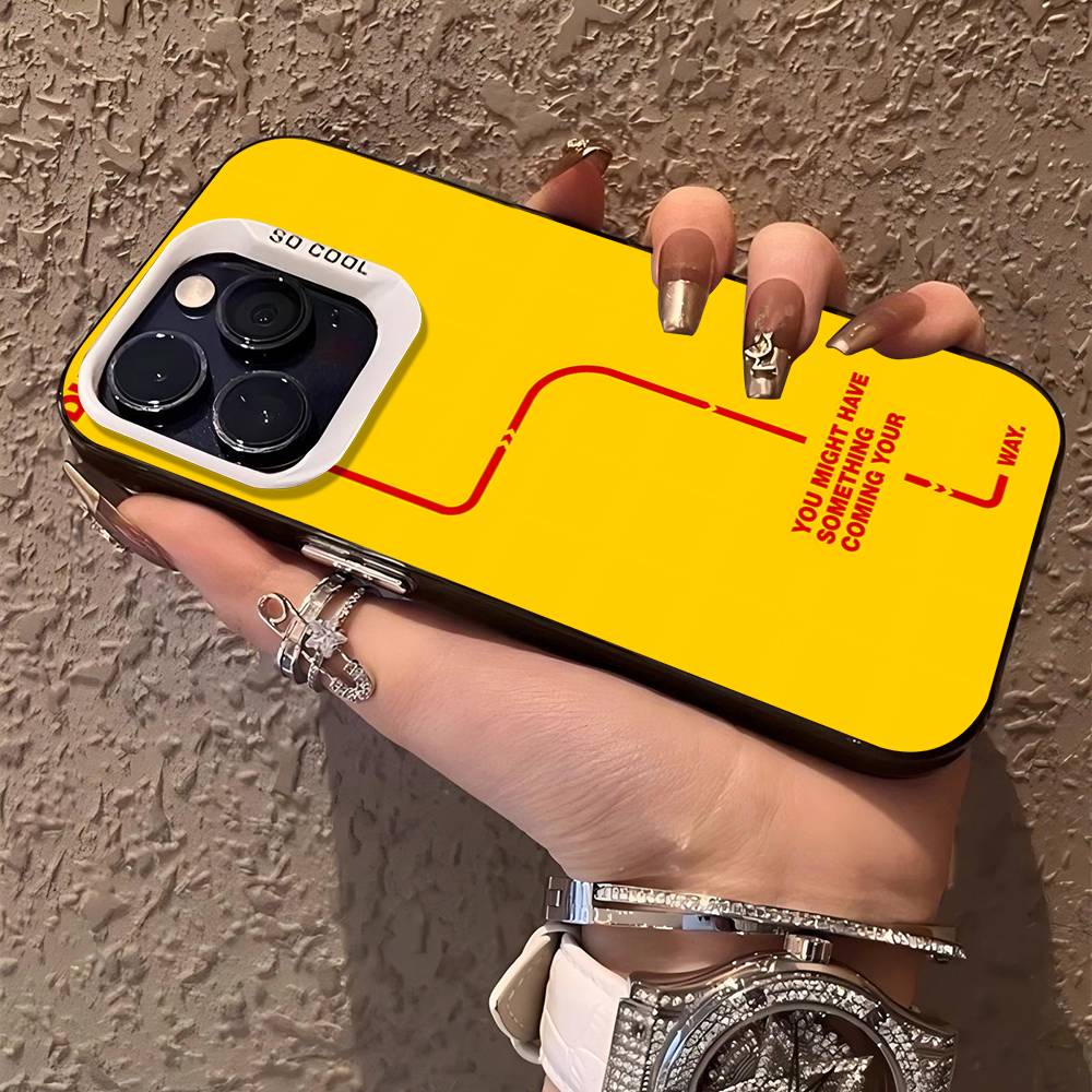 D-DHL-L Logo Color Phone Case For iPhone 17 16 15 14 13 12 11 Pro Max Plus Pro Shell