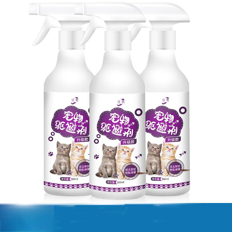 500ml Haustier No-Go Spray Innen-/Außentrainingshilfe, um Hunde & Katzen am Pinkeln, Kauen & Kratzen zu hindern Anti-Haustier-Spray