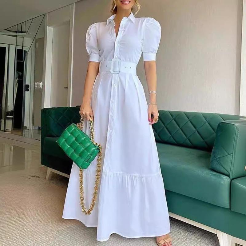Women's Style Commuter Short Sleeve Swing Dress