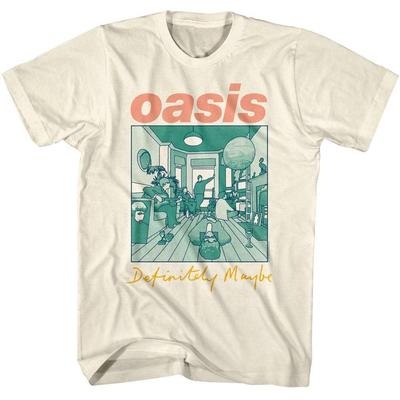 Oasis Definitely Maybe Arte do Álbum Camiseta Masculina